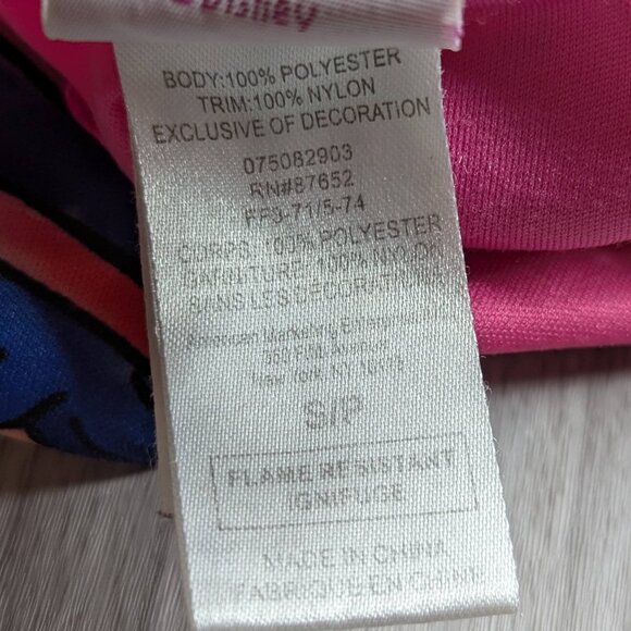 Disney Princess Pink Nightgown with Yellow Trim Girls Size Small - Picture 9 of 10